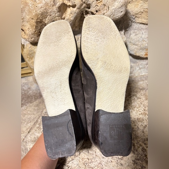 DONALD J PLINER Audra Brown Suede White Stitching Side Zip Loafers Women’s 8 - Picture 6 of 10